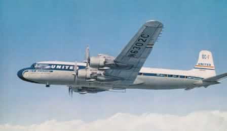 United Air Lines Douglas DC-7 N6302C