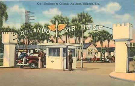 Gate at Orlando Air Base in Florida