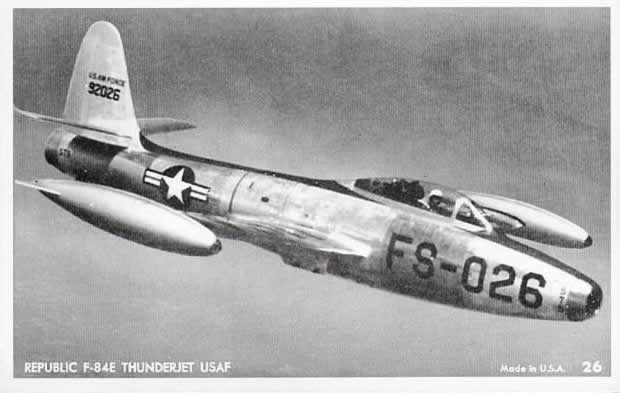 U.S. Air Force F-84E Thunderjet S/N 92026, Buzz Number FS-026
