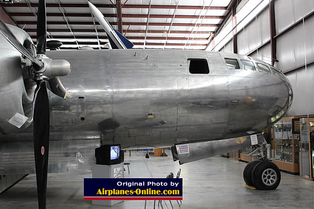 Right front fuselage view of the Boeing B-29 "Peachy"