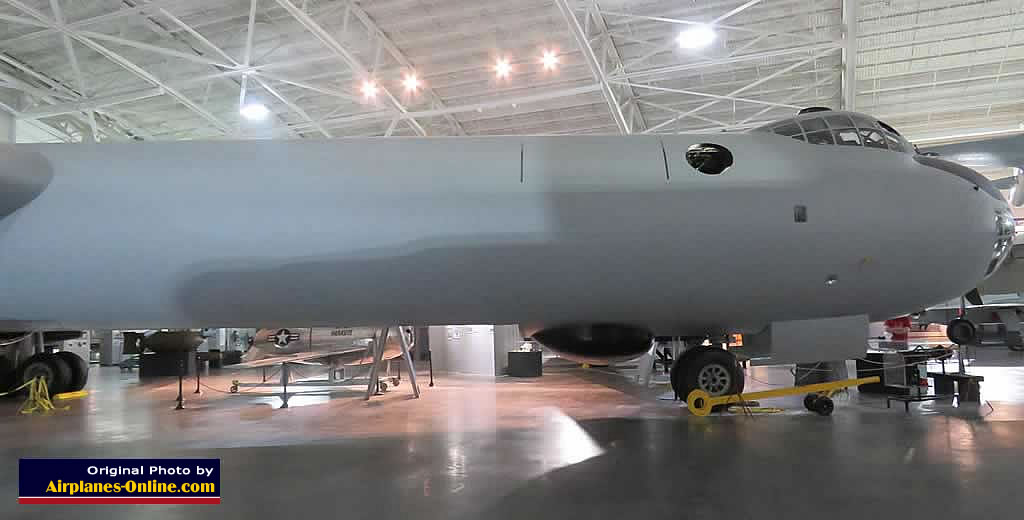 Right front fuselage of the Convair B-36J Peacemaker at the Strategic Air Command & Space Museum