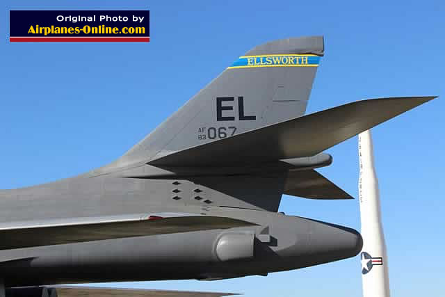 B-1B Lancer, S/N 83-0067, tail section