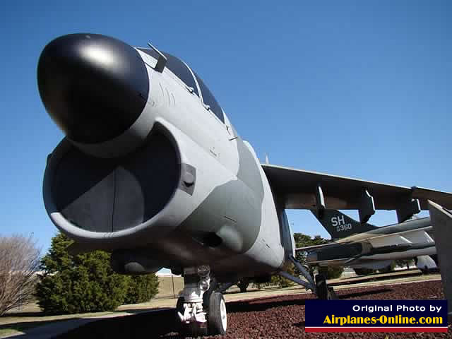 A-7D Corsair on display at the Charles B. Hall Airpark at the entrance to Tinker Air Force Base, Oklahoma City, Oklahoma