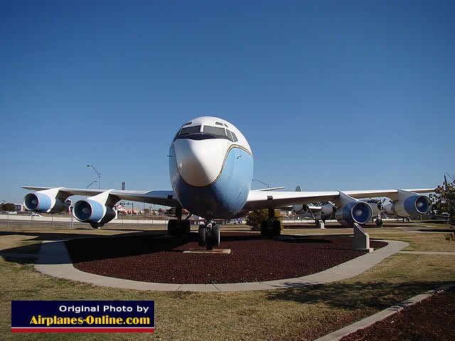 C-135 Stratolifter S/N 61-2671 on display at the Charles B. Hall Airpark at the entrance to Tinker Air Force Base, Oklahoma City, Oklahoma