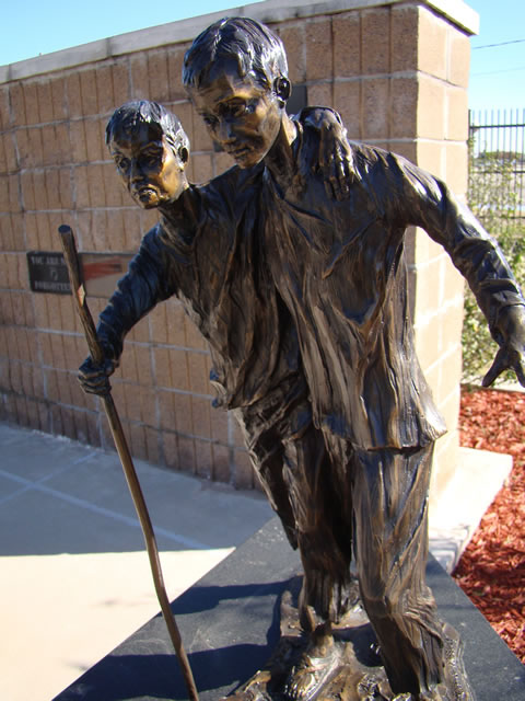 Sculpture at the Prisoner of War Memorial at Tinker Air Force Base, Oklahoma City