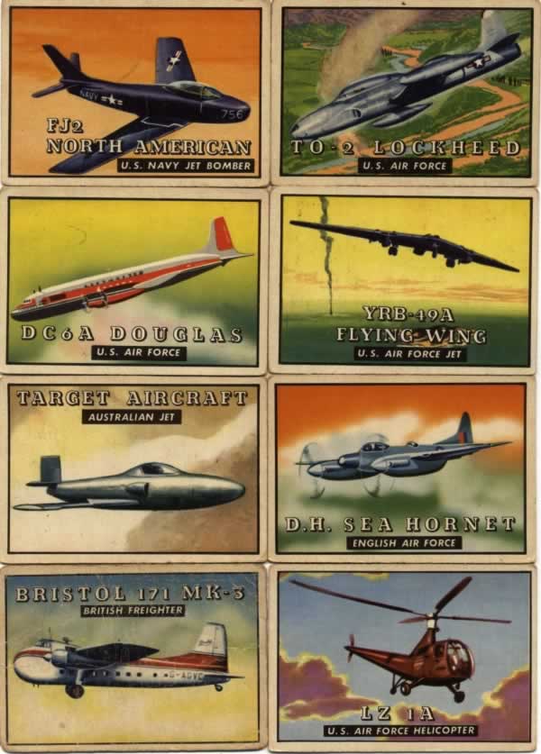 TOPPS Wings Airplane Trading Cards