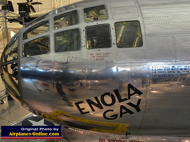 Cockpit area of the B-29 "Enola Gay"