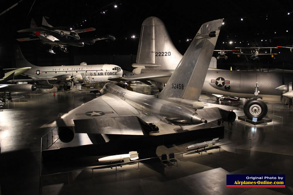 Inside view of one of hangars at the Museum of the U.S. Air Force. Seen here, the Cold War Gallery