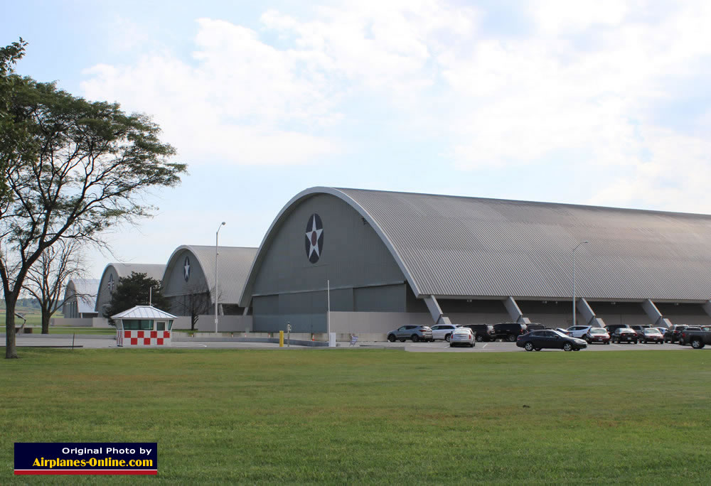 View of the four hangars at the National Museum of the US Air Force, Wright-Patterson AFB, Dayton, Ohio