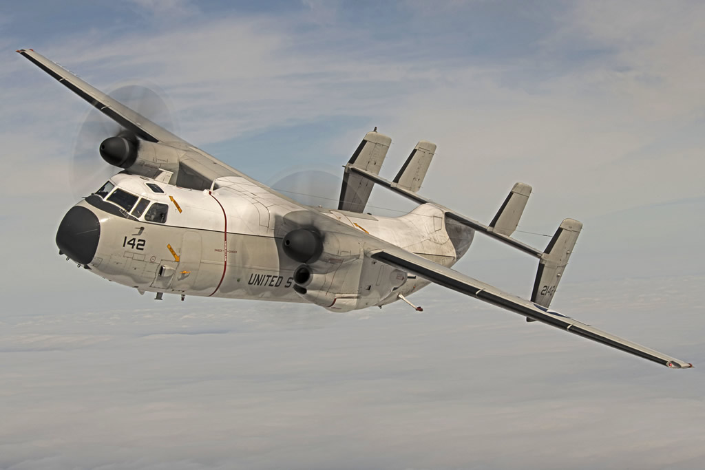 United States Navy C-2 142 Greyhound in flight