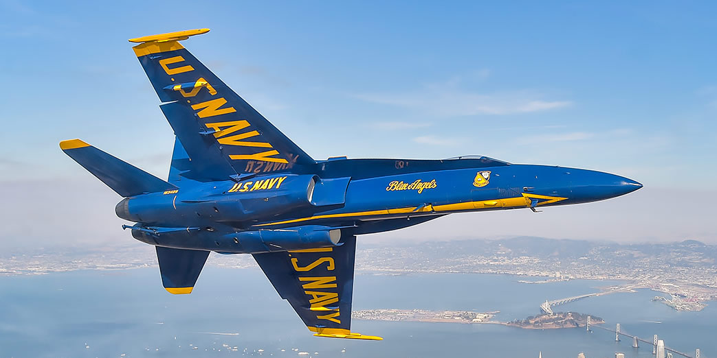 F/A-18 of the U.S. Navy Blue Angels Demonstration Team