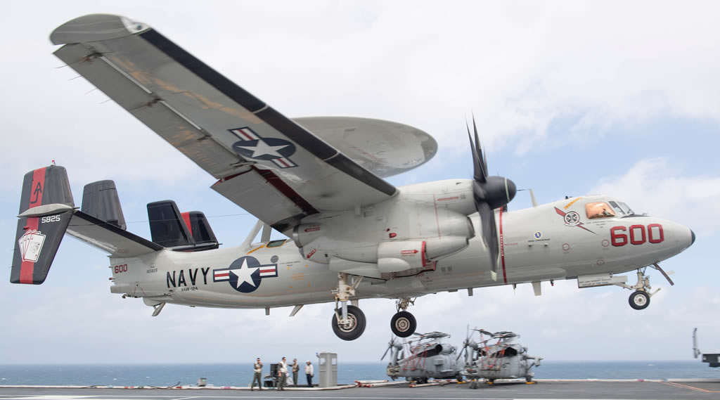 Navy E-2 Hawkeye carrier operations