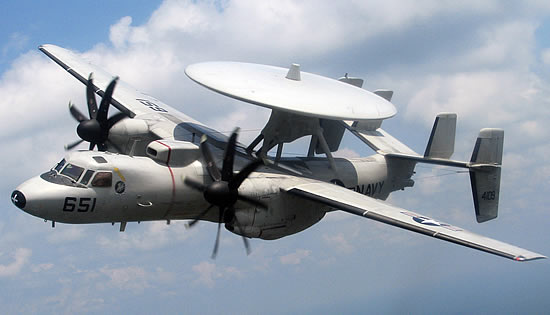 E-2 Hawkeye in flight