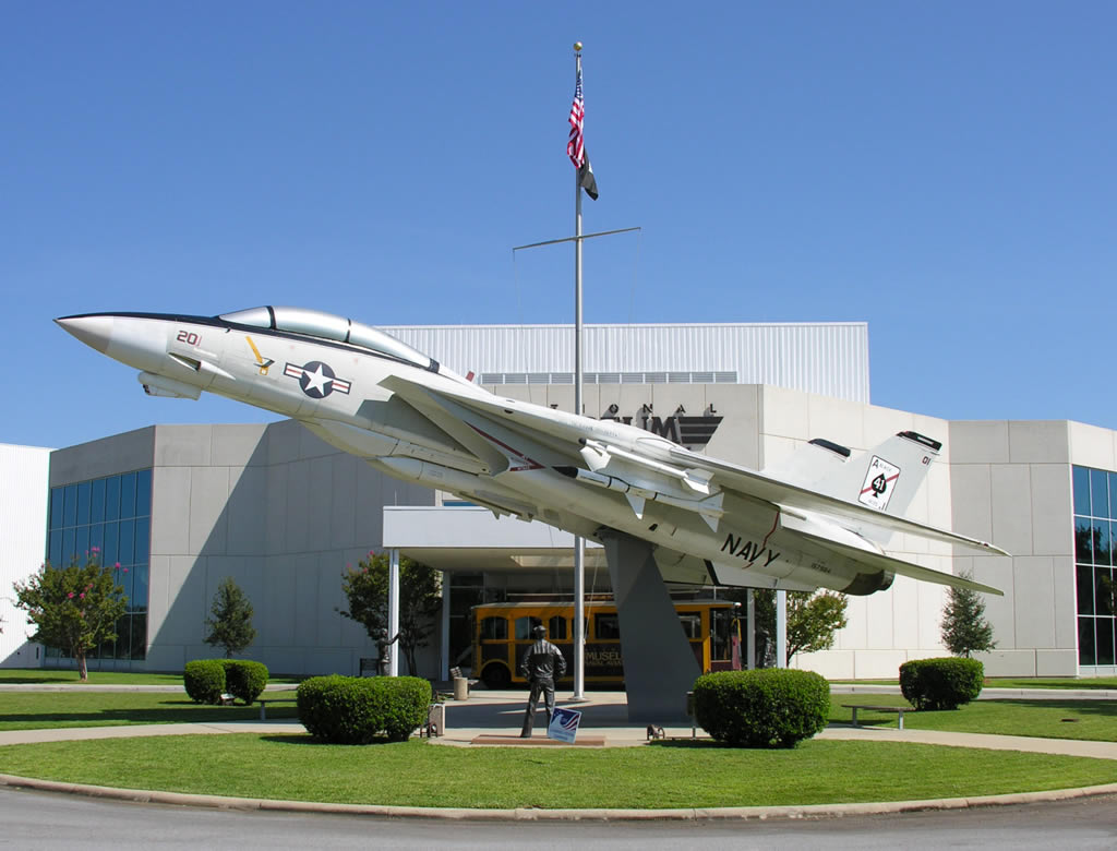 Exterior view of the National Navy Aviation Museum in Pensacola, Florida